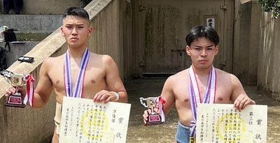 山城準優勝　金城3位　東日本学生相撲選手権・75キロ級