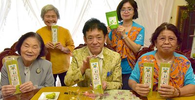 長命草麺100袋寄贈　台湾支援で沖縄リラリズム