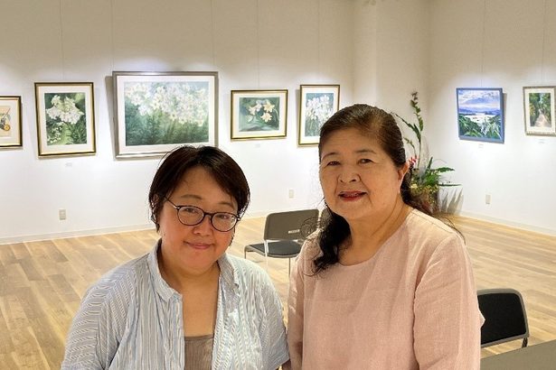 水彩画展示「心豊かに」　名護、水天女アトリエ教室