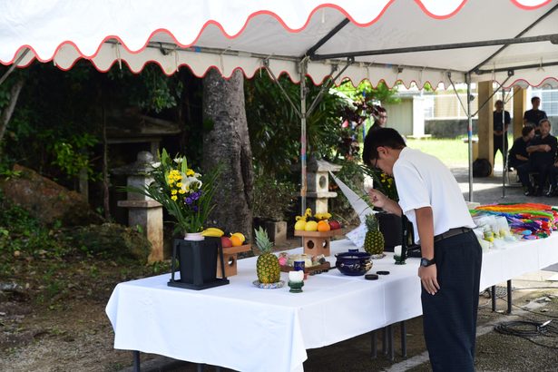 「協力し世界平和を」　名護、屋部で平和祈願祭