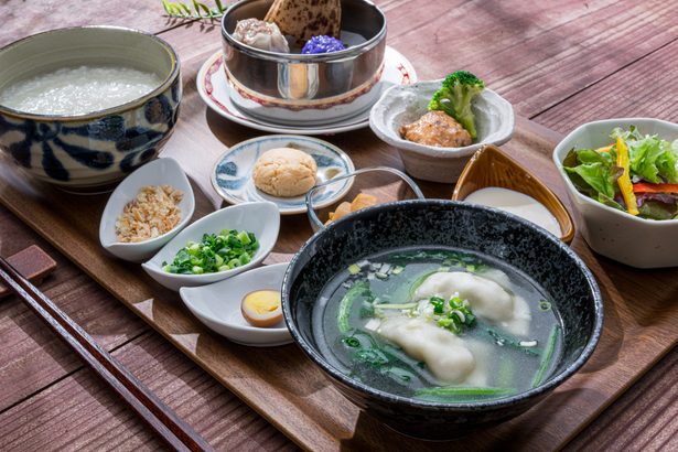 東南植物楽園で台湾の朝食