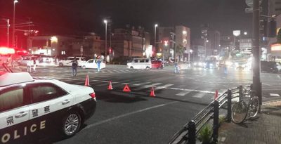 【速報】火災の影響で国道330号、交通規制　胡屋十字路から安慶田交差点まで　沖縄市（18日午後9時45分現在）