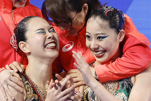 アーティスティックスイミング　演技に納得、はじける笑顔＜熱戦パリ五輪　本紙・古川記者の現地リポート＞