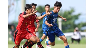 小禄4強入り　長崎に2―0　赤嶺、思惑通りの得点　九州中学総体・サッカー