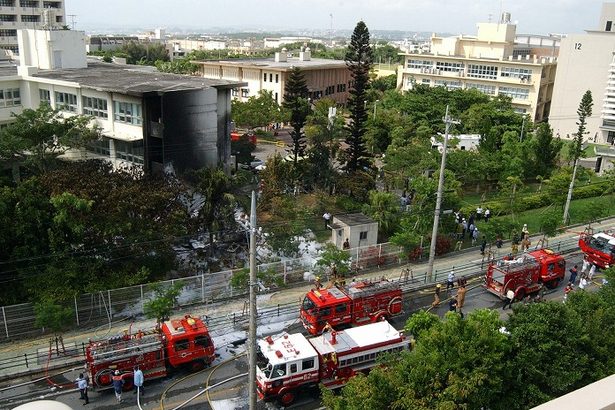 街の中にある「基地」　危険性、騒音…変わらぬ負担　沖国大ヘリ墜落20年　きょう午後2時から「集い」　沖縄