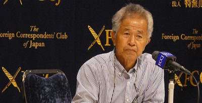 新基地への沖縄戦土砂使用は「国際問題」　ガマフヤー具志堅さん、外国特派員に訴え