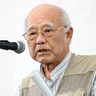 「未来のため、基地なくそう」嘉手納爆音訴訟原告団長・新川秀清氏　宜野湾・県民大集会