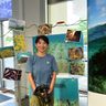 古谷さんが写真展　恩納村、「海に関心を」