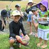 北部ダムの自然触れる　親子１００人、環境体験学習会