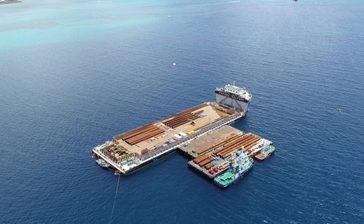 大浦湾、くい打ち試験が終了　20日にも護岸工事開始　辺野古新基地工事　沖縄・名護