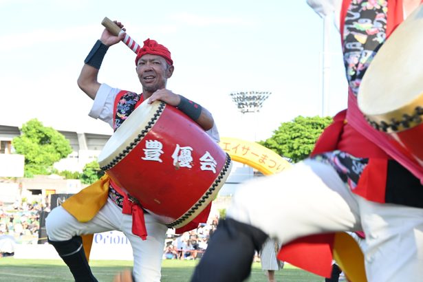 兄弟都市豊中、堂々の初演舞　豊優会・大城さん（４４）「節目に感無量」