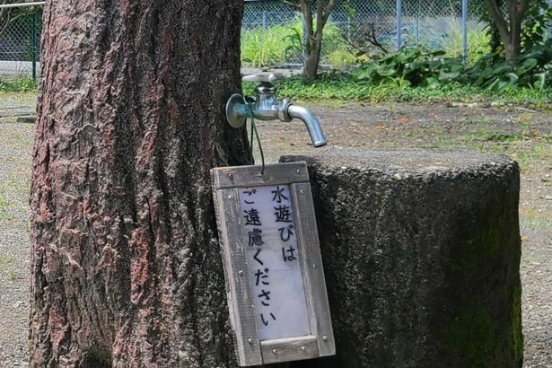 公園に“水遊び禁止”の札が設置されていてショックだった　ルールはどう決めているの？（静岡新聞提供～JODパートナー社から～）