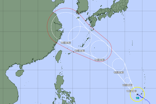 【台風情報】台風13号、14日に大東島地方、15日に沖縄本島を直撃か　3連休の海や空の便影響の恐れ（11日午前6時現在）　