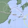 台風13号、本島中南部と久米島は暴風域入らない見通し　14日明け方に大東島に最接近（13日18時現在）