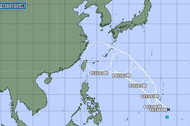 【台風情報】3連休に沖縄地方を直撃か　あす朝にも台風発生の見込み　マリアナ諸島で熱帯低気圧が発生（10日午前6時現在）