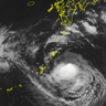 台風13号、南大東島の暴風警報を解除　沖縄本島には夜に最接近か（14日午前10時30分現在）