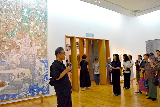 織り成す沖縄と韓国　佐喜眞美術館　14人「歴史と平和」テーマ