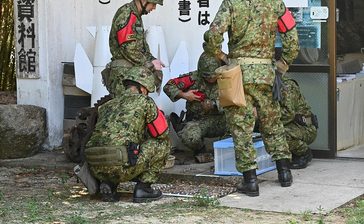 陸自、米国製砲弾など回収　伊江・反戦平和資料館「ヌチドゥタカラの家」　村内の別の資料館の展示物も　沖縄