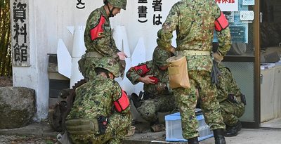 陸自、米国製砲弾など回収　伊江・反戦平和資料館「ヌチドゥタカラの家」　村内の別の資料館の展示物も　沖縄