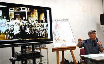 4歳で対馬丸から生還　母と姉が犠牲の照屋さん講話　記念館開館20年　沖縄