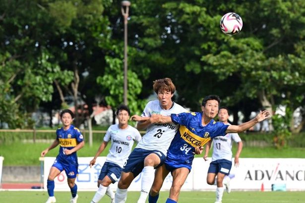 沖縄SV敗れる　岡崎に0－1　サッカーJFL（14日の試合）