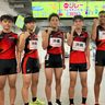 400リレーで県中新　U16男子沖縄42秒44