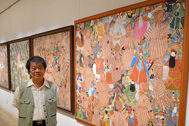 絵描き50年、桑江さん企画展　名護博物館　色彩豊かな57点