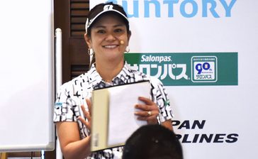 宮里さんがジュニア指導　ゴルフイベント　初の沖縄開催