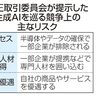 公取委、生成ＡＩ実態調査　新規参入妨害把握へ　独禁法上リスク事前提示