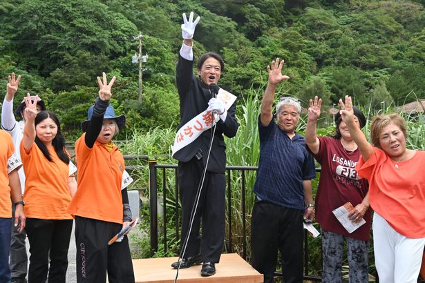 新城司候補の第一声　直接給付を実現へ【衆院選沖縄3区】