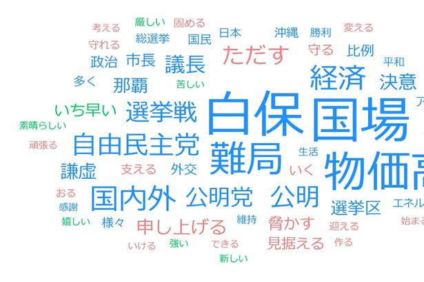 国場幸之助さん　自公協力押し出す