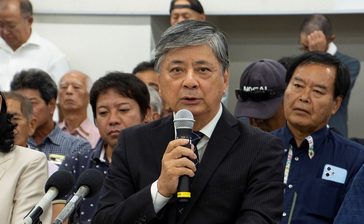 下地明和氏が出馬表明　「未来への産業を創出」　来年1月の宮古島市長選　沖縄