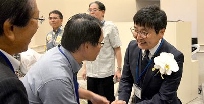 「実行力ある医師会を」沖縄県医師会・田名会長、就任激励会で抱負　医院を「自習室」開放の報告も