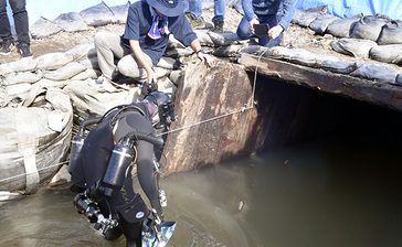 遺骨収集へ潜水調査　戦中に事故、山口「長生炭鉱」　沖縄県出身者も犠牲