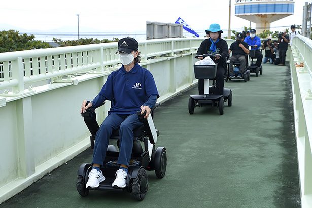 津波避難に電動車いす活用　名護で全国初の実証事業　平時は観光に活用も　沖縄