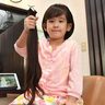 5歳の少女が生まれたころから伸ばしている髪を医療用ウイッグに寄付　「魔法の髪の毛でかわいくなってね」