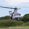 米軍不時着ヘリが離陸　津堅島から自力で普天間へ　米大佐きょう来島