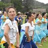 【写真特集】100人以上がゆったりしなやかに舞披露　石垣島フラフェスティバル