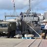 石垣港に海自艇　自衛隊統合演習開始　民間港を使用