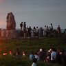 与論へ思い届け　沖縄・辺戸岬で平和のかがり火　「屈辱の日」70年