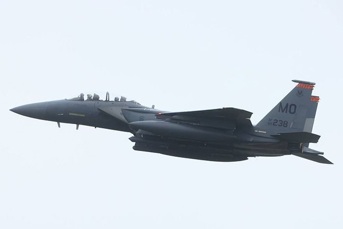巡回配備のF15E戦闘機が訓練開始　沖縄・嘉手納基地