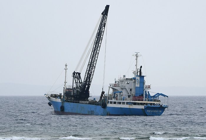 米軍キャンプ・シュワブへの土砂運搬船、海底に接触　船長から名護海保に通報　沖縄