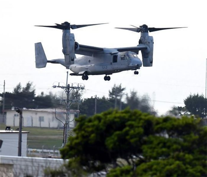 沖縄県、飛行停止要求を検討　豪のオスプレイ墜落受け　防衛省「普天間所属ではない」