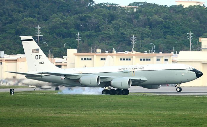 北朝鮮の動きを警戒か　嘉手納基地に大気観測機が飛来　R型は初か　沖縄