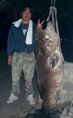 死闘挑んだロウニンアジ グルクン丸のみ１２７センチの魚体 - 琉球新報